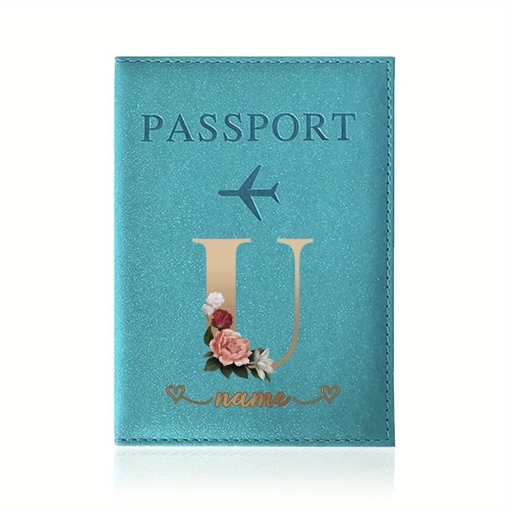 porte-passeport personnalisé avec nom personnalisable - capable d'imprimer des noms jusqu'à 26 lettres.