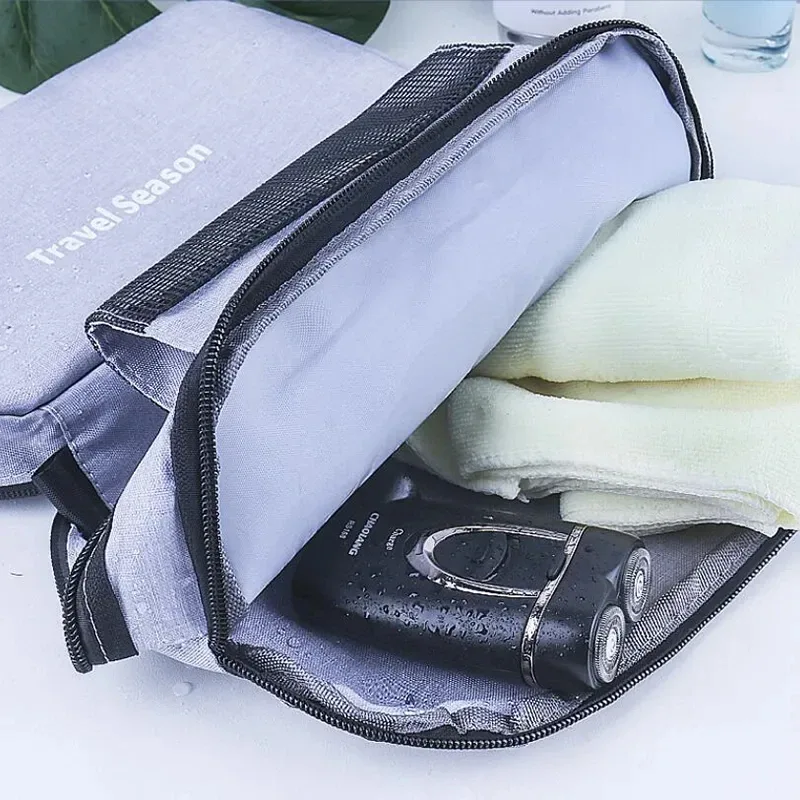 hommes femmes toilette maquillage cosmétique trousse de maquillage pochette voyage organisateur pour trousse de toilette insérer beauté douche nécessaire vanité