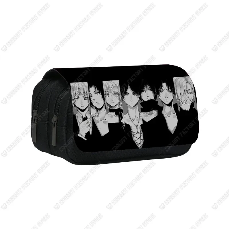 trousse à cosmétiques shingeki no kyojin, sac à stylos, levi eren, boîte à crayons, porte-brosse, étuis scolaires, anime attack on titan