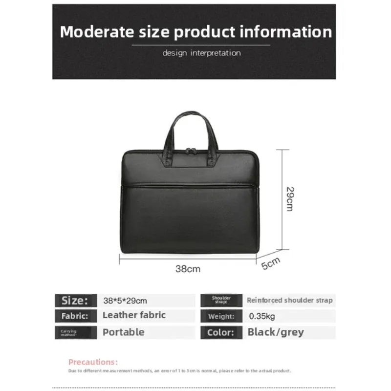 sac à main de grande capacité pour hommes, porte-documents, sac à bandoulière et sac à bandoulière réglable avec plusieurs compartiments