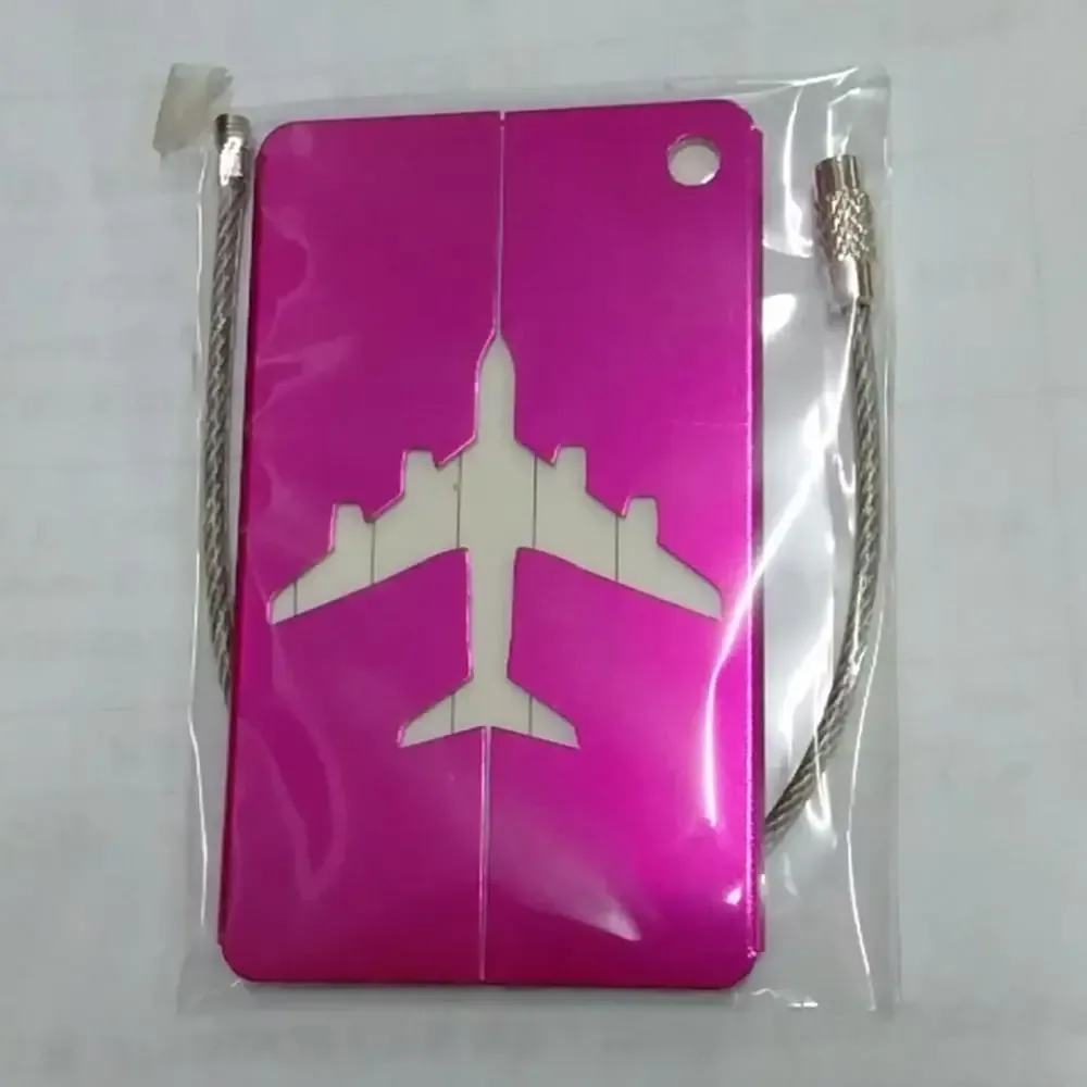 étiquettes de bagage de voyage réutilisables, valise attro, bagage de vacances, identification d'avion avec cordes, identification du sac, infraction