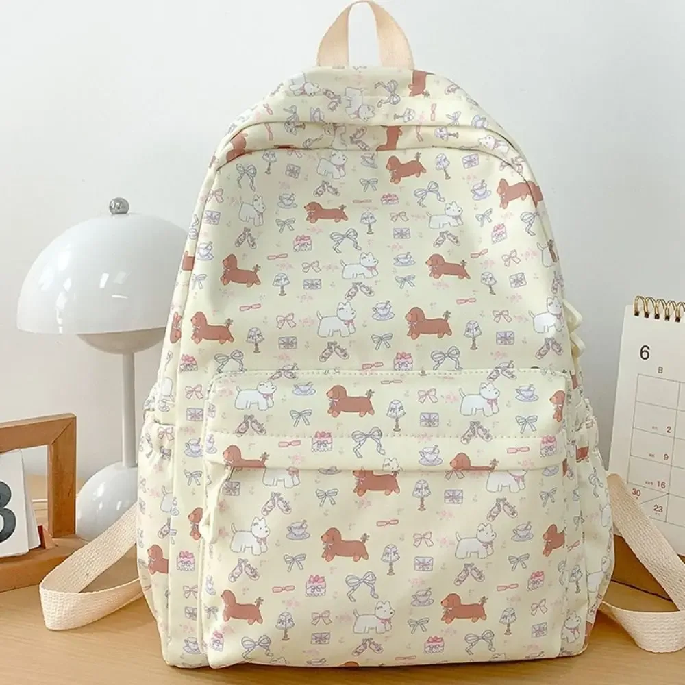 sac à dos pour chien en nylon kawaii, style coréen, sac à main, sac d'école pour étudiants, sac de voyage, grande capacité, sac à bandoulière, extérieur
