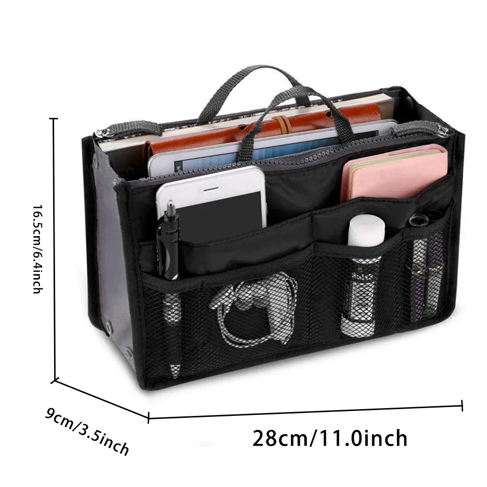 organisateur de sac de rangement pliant sacs à main grand liner maquillage sac de voyage sac à main de mode fourre-tout sac cosmétique salle de bain