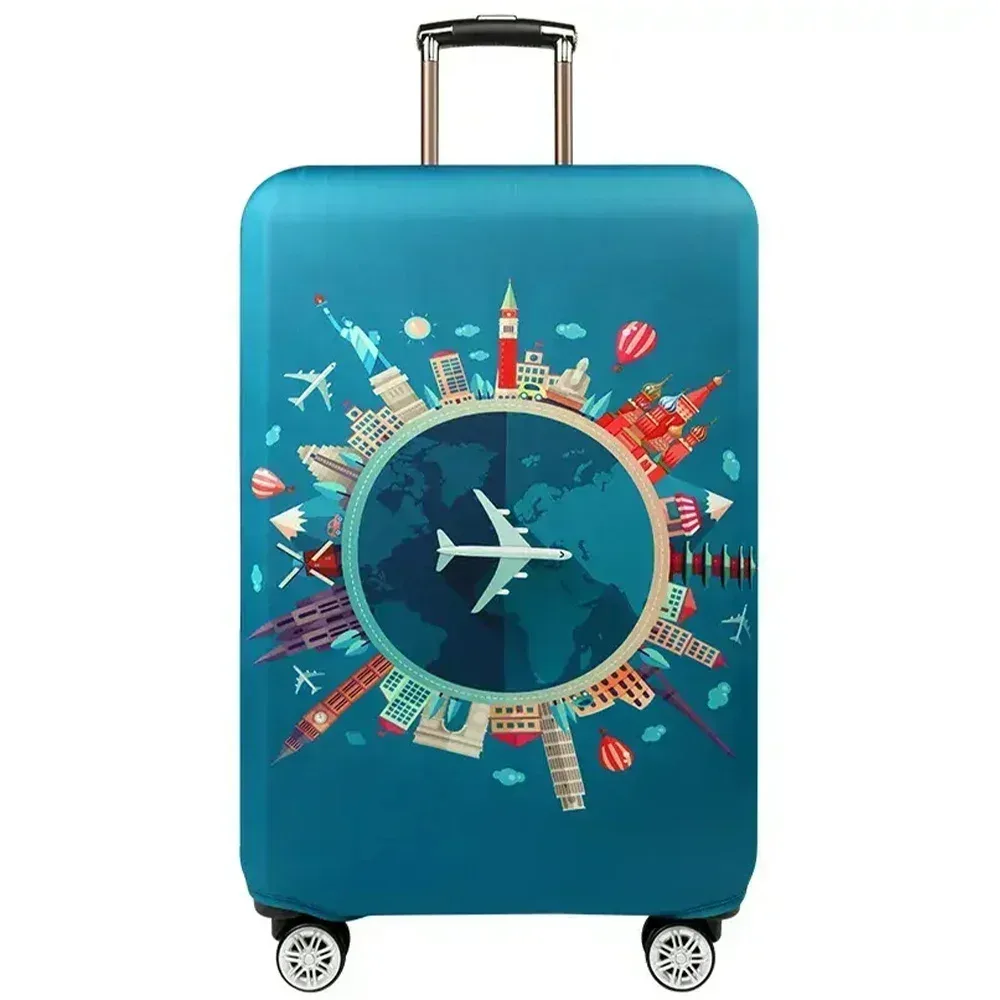 housse de protection pour bagages en tissu extensible, étui anti-poussière pour bagages, adapté à la valise de 18 à 32 pouces, accessoires de voyage