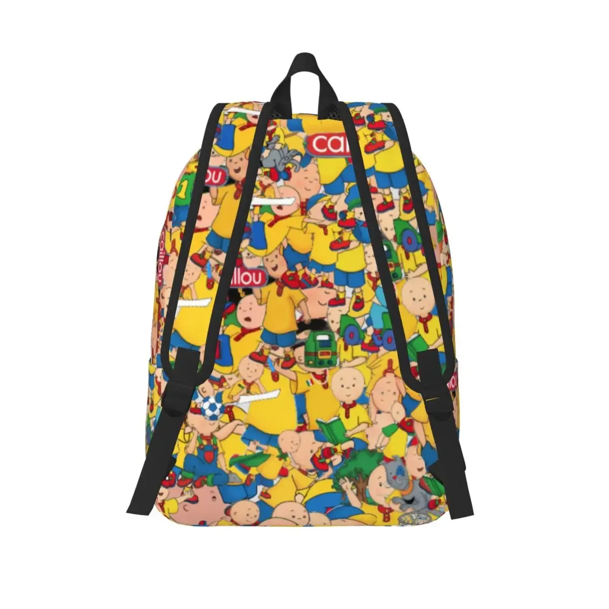 baby friend c-caillou sac à dos classique avec poche sac à dos de travail pour lycée pour hommes et femmes sacs en toile pour ordinateur portable