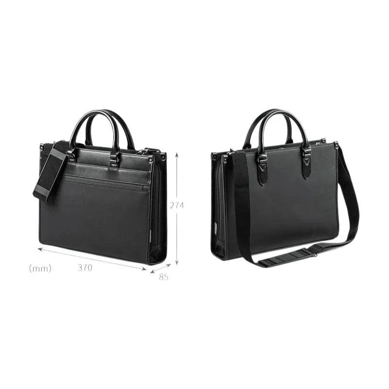 Sac étanche pour ordinateur portable de 14 15.6 pouces, mallette d'affaires unisexe, antivol avec bandoulière, fourre-tout mince pour les déplacements