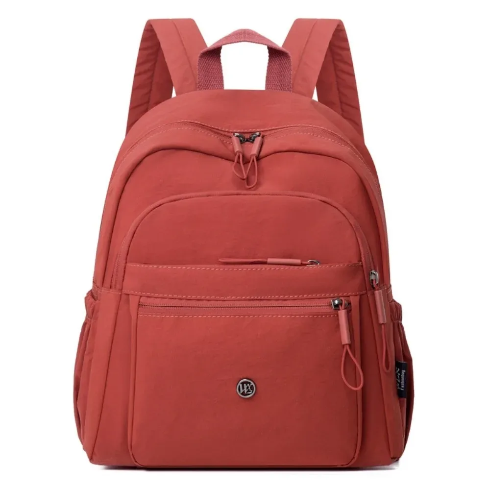 sac à dos en tissu oxford de grande capacité, style japonais, couleur unie, sac à dos décontracté, pochette d'épaule souple et légère, pour tous les jours