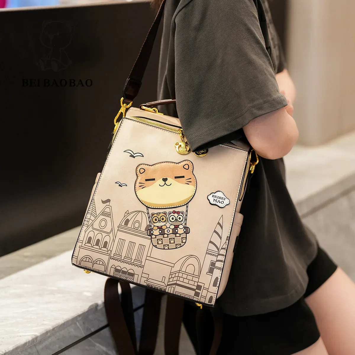 nouveau sac à dos en cuir souple pour femmes sac à dos d'étudiant sac à bandoulière multifonctionnel de haute qualité pour femmes sac de banlieue