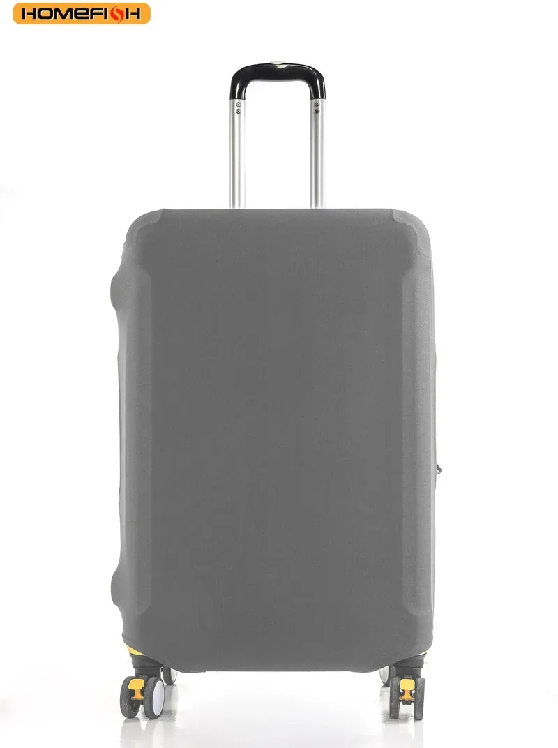 homefish housse de protection élastique anti-poussière pour bagages, couverture universelle de couleur unie pour valise de voyage