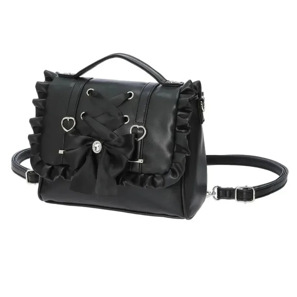 sac à dos portable avec nœud papillon, grande capacité, style ballet, sac à bandoulière, sac à main coréen, sac d'école, sac de voyage