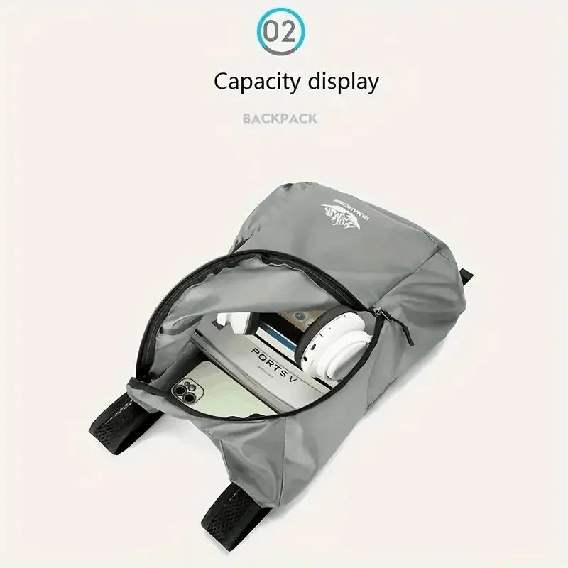 2025 nouveau sac à dos ultraléger multifonctionnel 1 paquet – pliable et portable – parfait pour les essentiels du cyclisme, de la randonnée et du voyage.