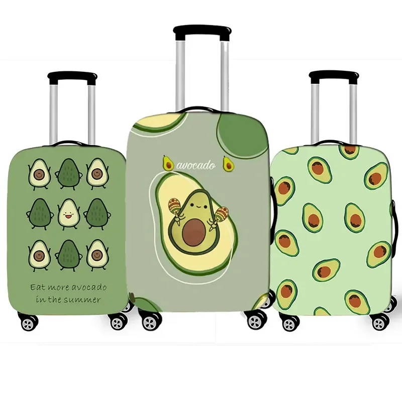 juste de bagage à motif d'avocat de style drôle, étui de protection anti-poussière pour valise logique, mode, 