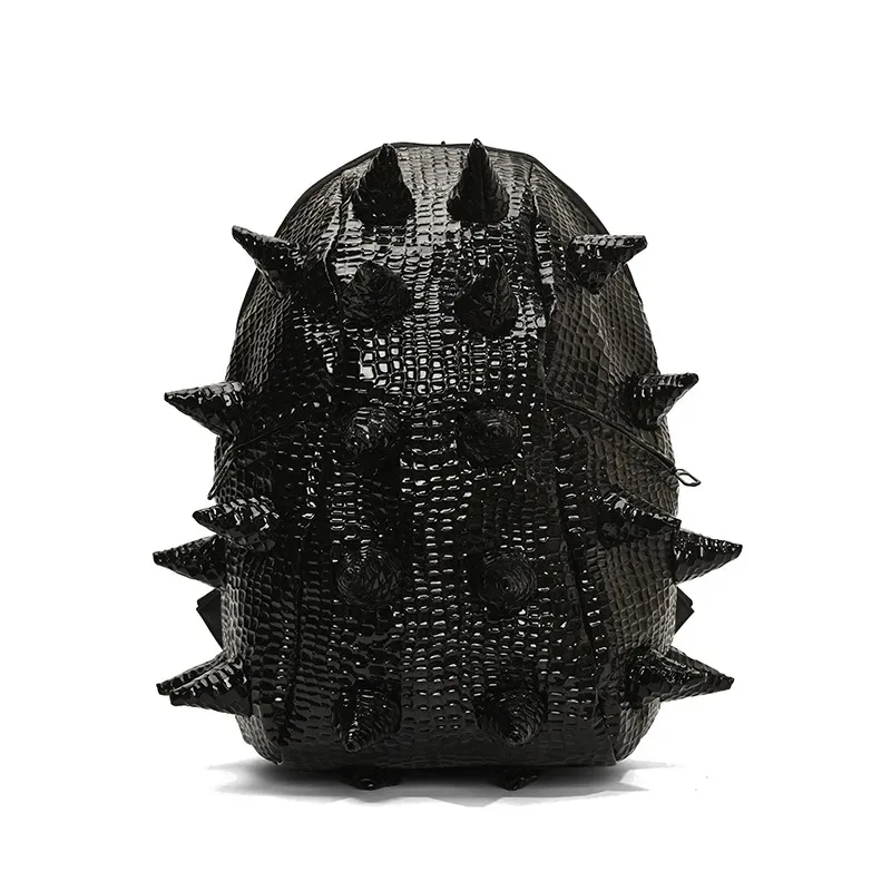 sac à dos motif hérisson pour l'école en plein air personnalité drôle sacs à dos d'équitation sacs créatifs pour femmes hommes sac de grande capacité