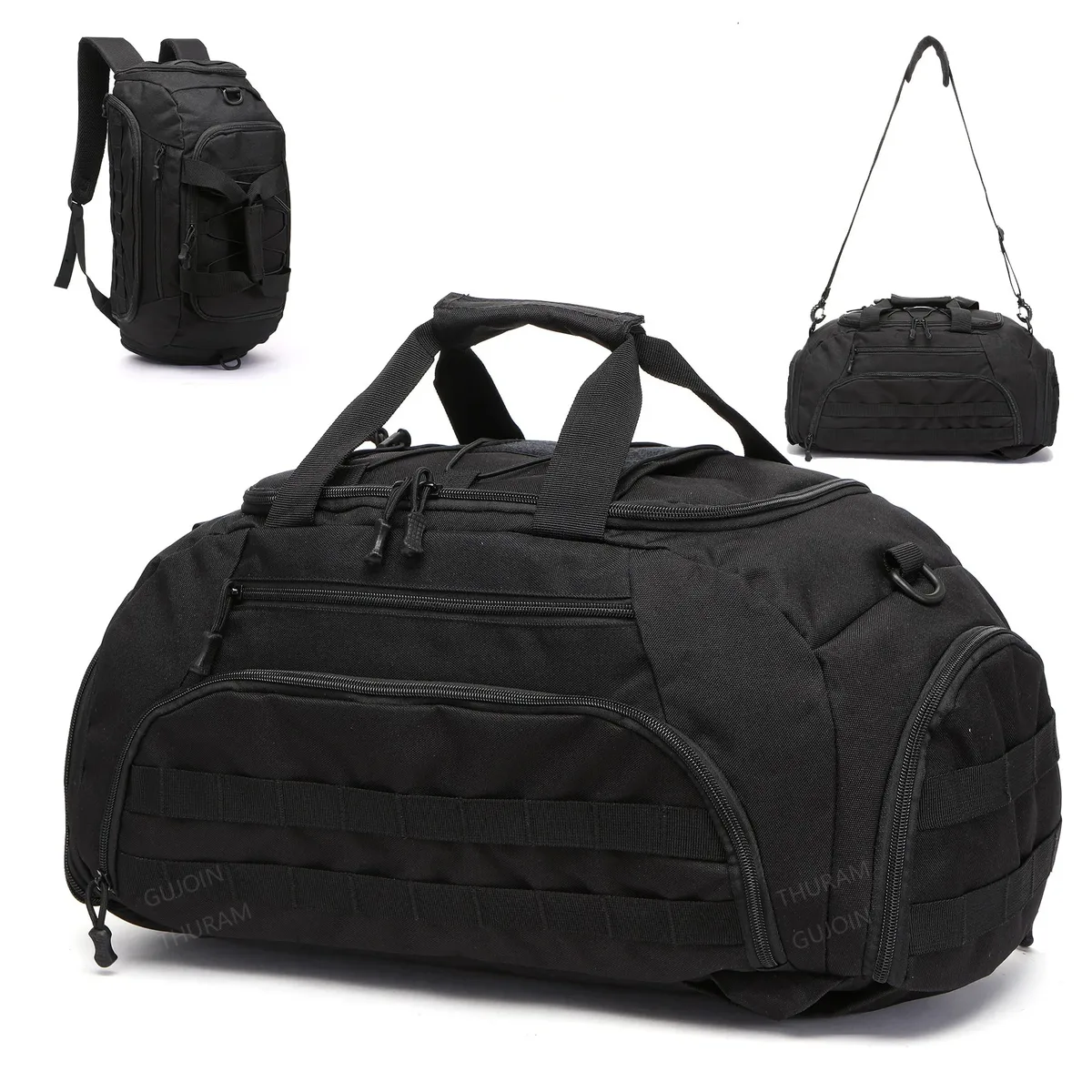 sac à dos de sport 3 en 1 avec compartiment à chaussures, sac polochon convertible pour hommes et femmes, sac de voyage de nuit pour week-end