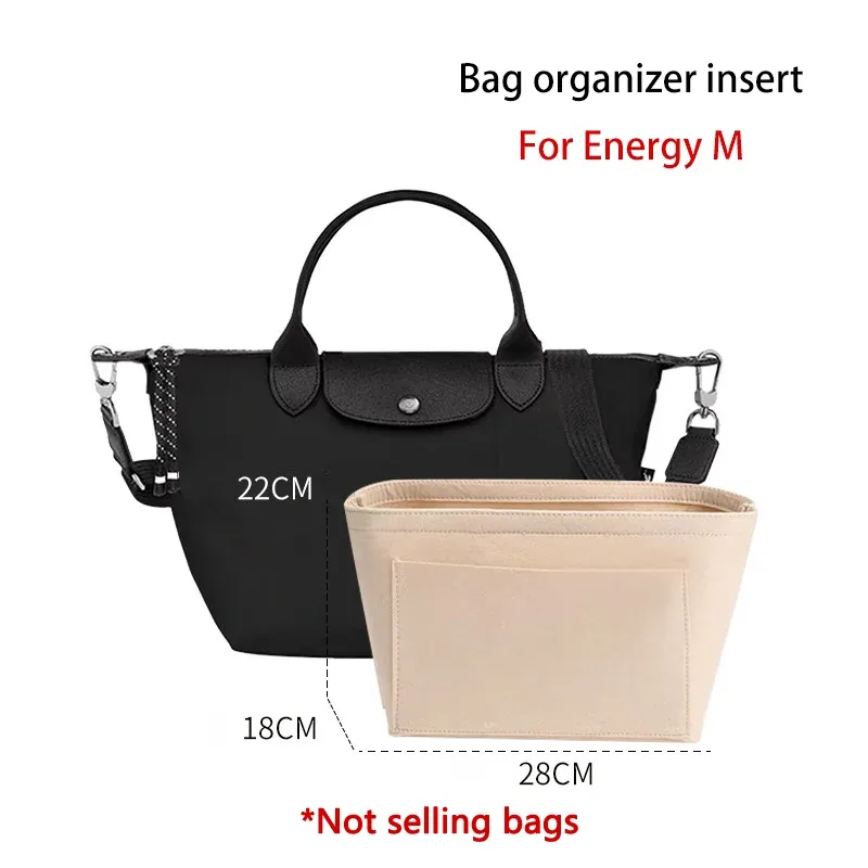 organisateur de sac en feutre energy s, durable et élégant, pour le rangement et la modification intérieure des sacs, accessoires de sac