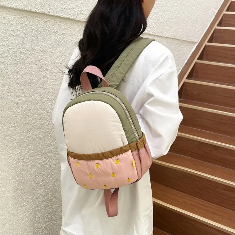 sac de rangement en nylon pour enfants, sac à dos en tissu avec motif de fruits, sac à dos multicolore de grande capacité pour étudiants, sac d'école pour la maternelle