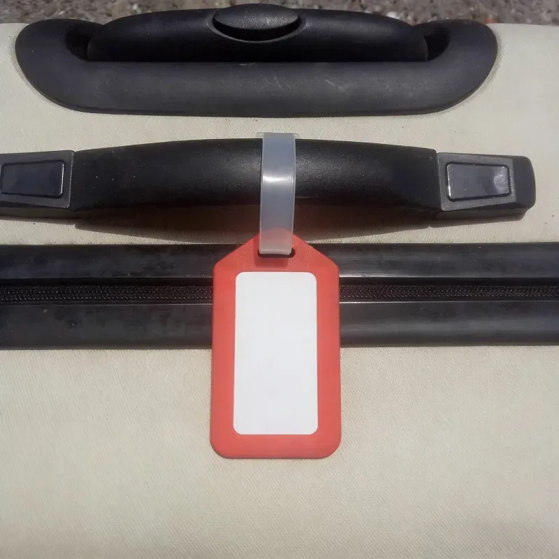 étiquettes de bagages de voyage portables avec carte d'identité, étiquettes d'embarquement en pvc diy, étiquettes nominatives pour valises, accessoires de voyage unisexes