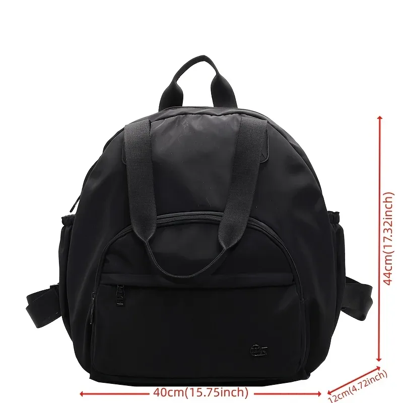 sac à dos de voyage en nylon pour femmes, sac à bandoulière multifonctionnel, style jeune et dynamique, sac d'école pour femmes