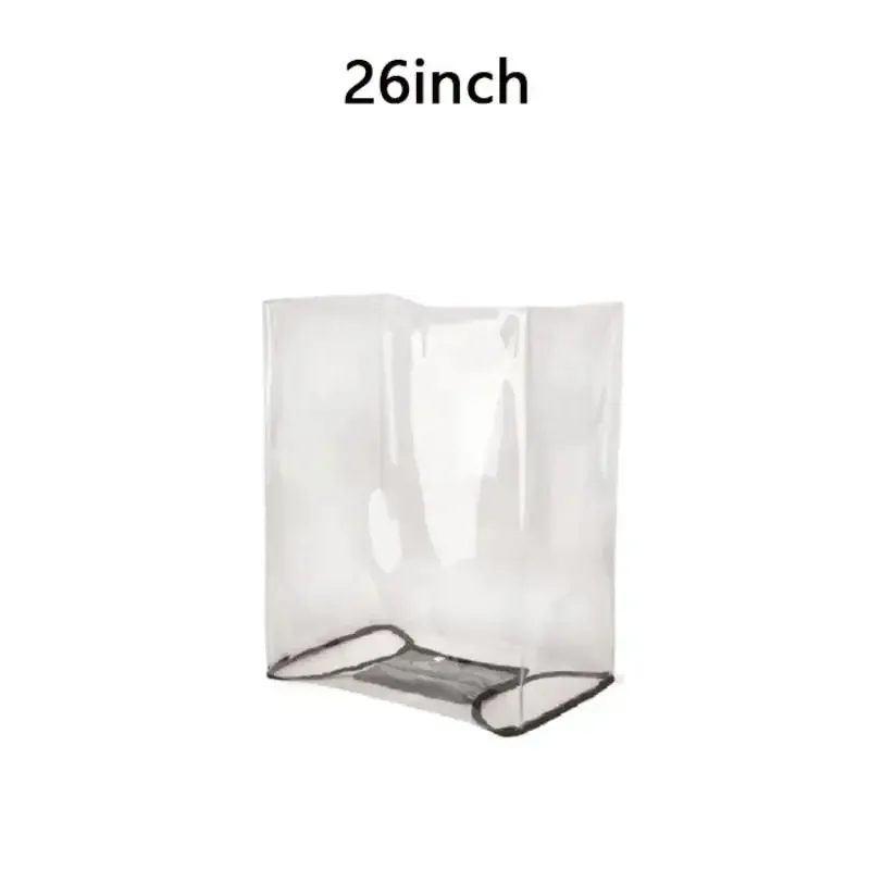 1 housse de protection transparente en pvc pour bagages - protection universelle anti-poussière et anti-rayures pour valises de 20 à 28 pouces【smq】