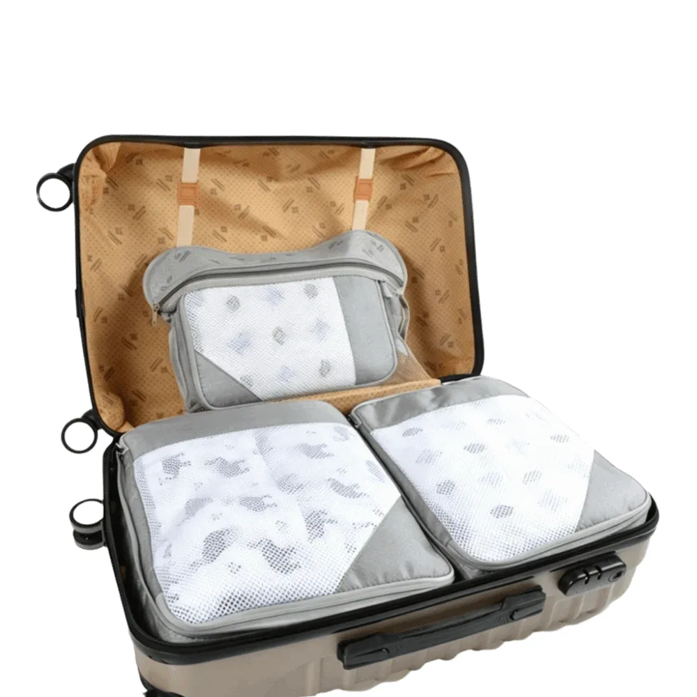 sacs de rangement de voyage pliables et extensibles en nylon, cubes de compression étanches pour vêtements, organisateurs de vêtements peu encombrants pour avion