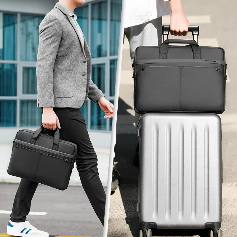 mark ryden sac à main multifonction pour ordinateur portable, sac de transport résistant à l'eau avec pochette pour trolley