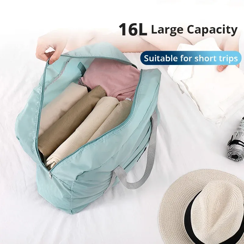 lot de 2 sacs de voyage pliables pour compagnie aériennes, sac à main pour week-end, fourre-tout d'hôpital de nuit, sac de sport pour femmes et hommes