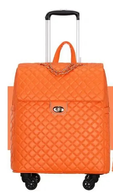 sac à bagages à roulettes en pu pour femme, bagage à roulettes, valise à roulettes, cabine, voyage, nouveau, 2020