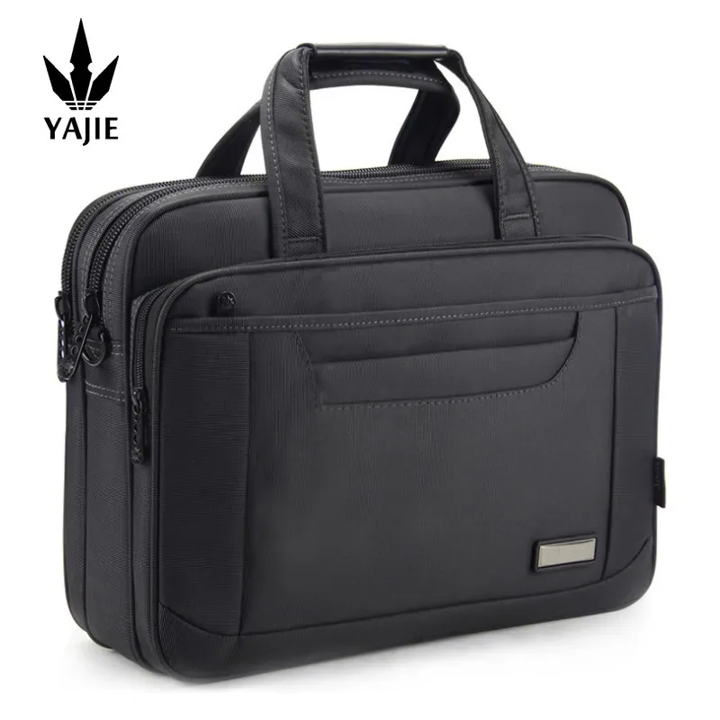 sac à main en toile de grande capacité pour homme, sacoche d'affaires pour ordinateur portable de 15.6 pouces
