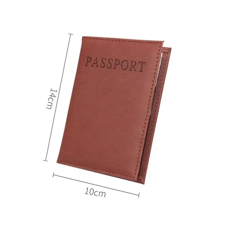 porte-passeport en cuir pu anglais de haute qualité, protège-documents, porte-passeport de voyage, porte-carte d'identité, accessoire de voyage