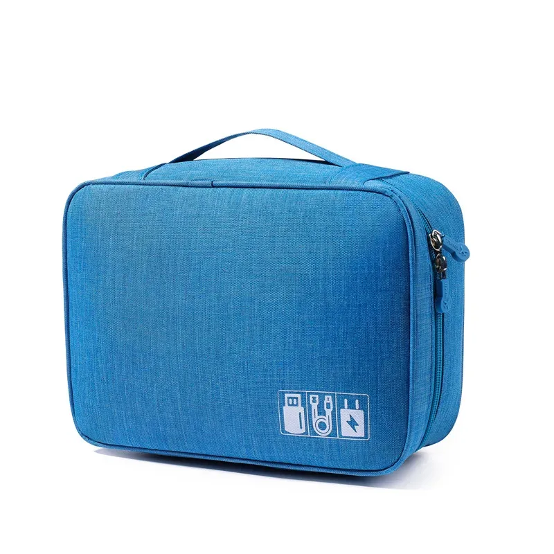 sac de rangement de câbles, organisateur électronique numérique étanche, sac de rangement de prise de chargeur de ligne de données usb portable, organisateur de câbles de voyage