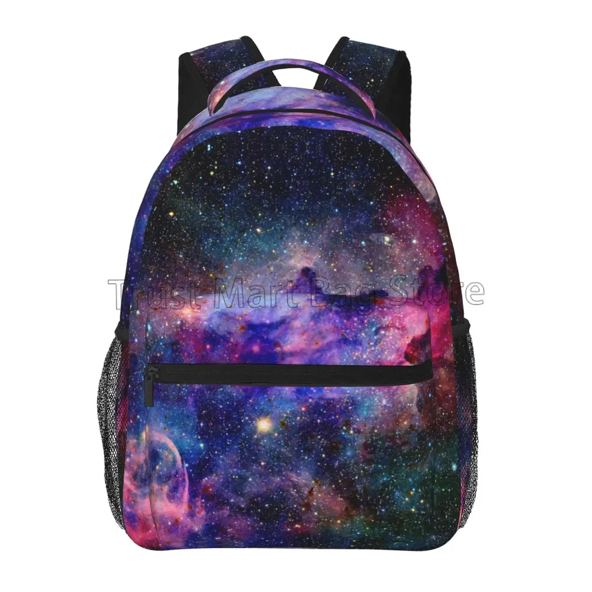 sac à dos blue galaxy starry stars pour adolescents, sac à dos pour filles et garçons, sac de voyage pour ordinateur portable, espace, lycée
