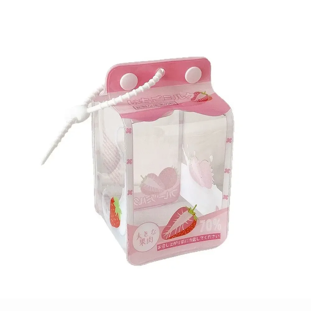 sac de présentation multifonctionnel en pvc pour poupées de 10 cm, avec cordon, sac de transport pour poupées en coton, sac de rangement transparent pour badges, idéal pour les voyages en extérieur