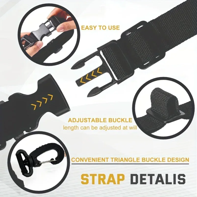 sangle de bagage externe rotative à 360 degrés pour sac à dos de voyage, installation rapide, accessoires externes pour sacs à dos, valises et sacs de voyage