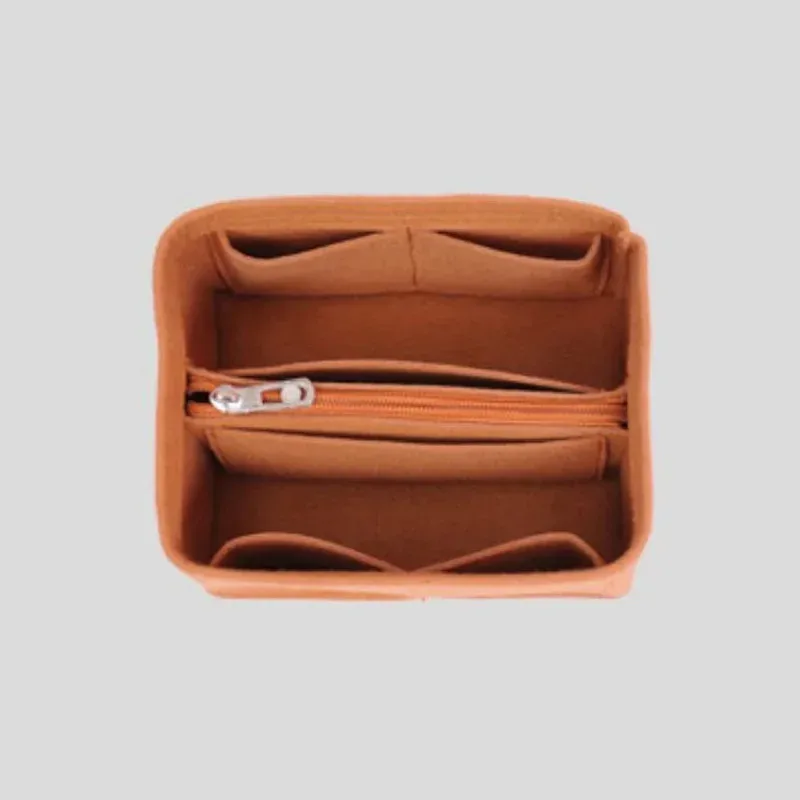 sac à cosmétiques de voyage portable, doublure intérieure en feutre, sac à main pour dames, pochette de rangement, organisateur de maquillage, accessoires de rangement à la mode