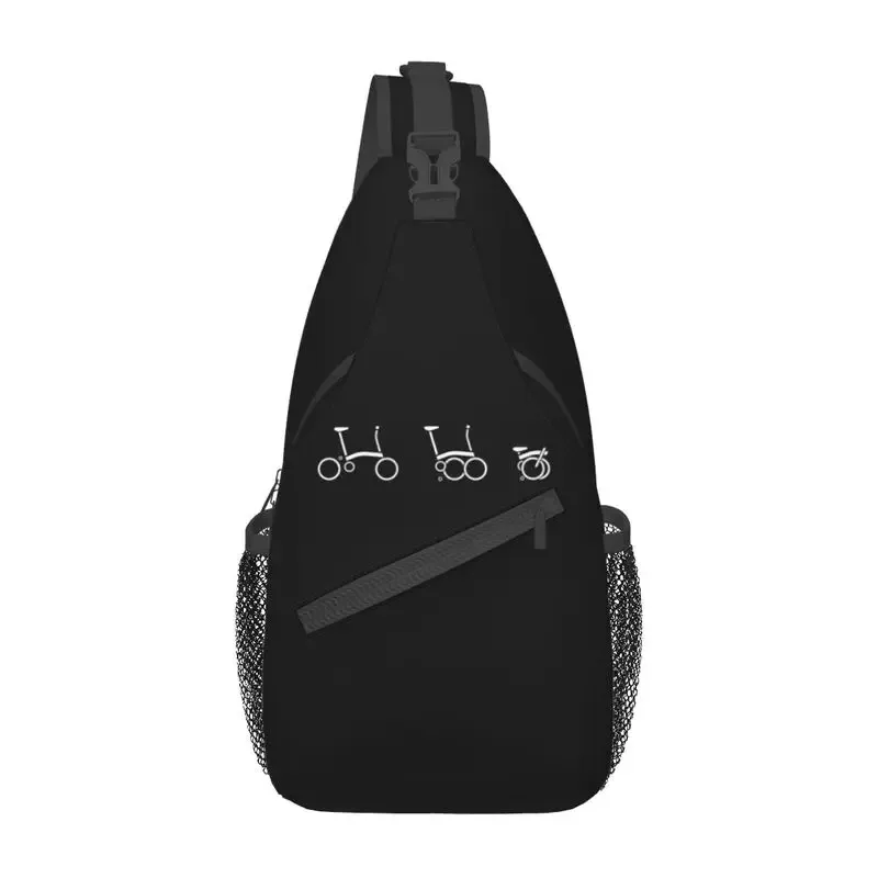 bromptons-sac à bandoulière de vélo pour homme, sac à dos à bandoulière poitrine, sac à dos de voyage, mode initiée