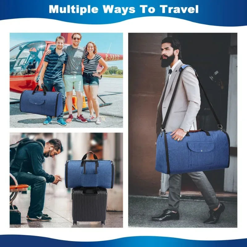 sac de rangement multifonctionnel convertible pour vêtements, costume, sac à chaussures, grande capacité, bagage à main, sac de voyage, sac de sport, 2025