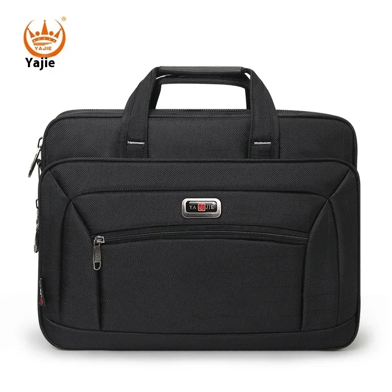 porte-documents en toile imperméable pour hommes d'affaires, grande capacité, sac pour ordinateur portable de 15.6 pouces, sac de travail, sacs d'affaires, sac de bureau officiel