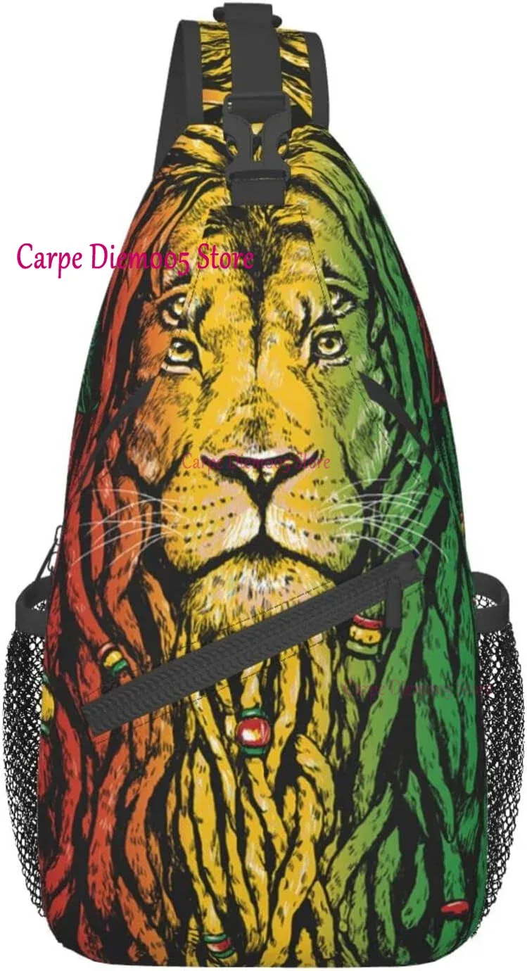 sac à dos à bandoulière drapeau de la jamaïque pour hommes et femmes, sac de sport durable pour le cyclisme, les voyages, la randonnée, le jour