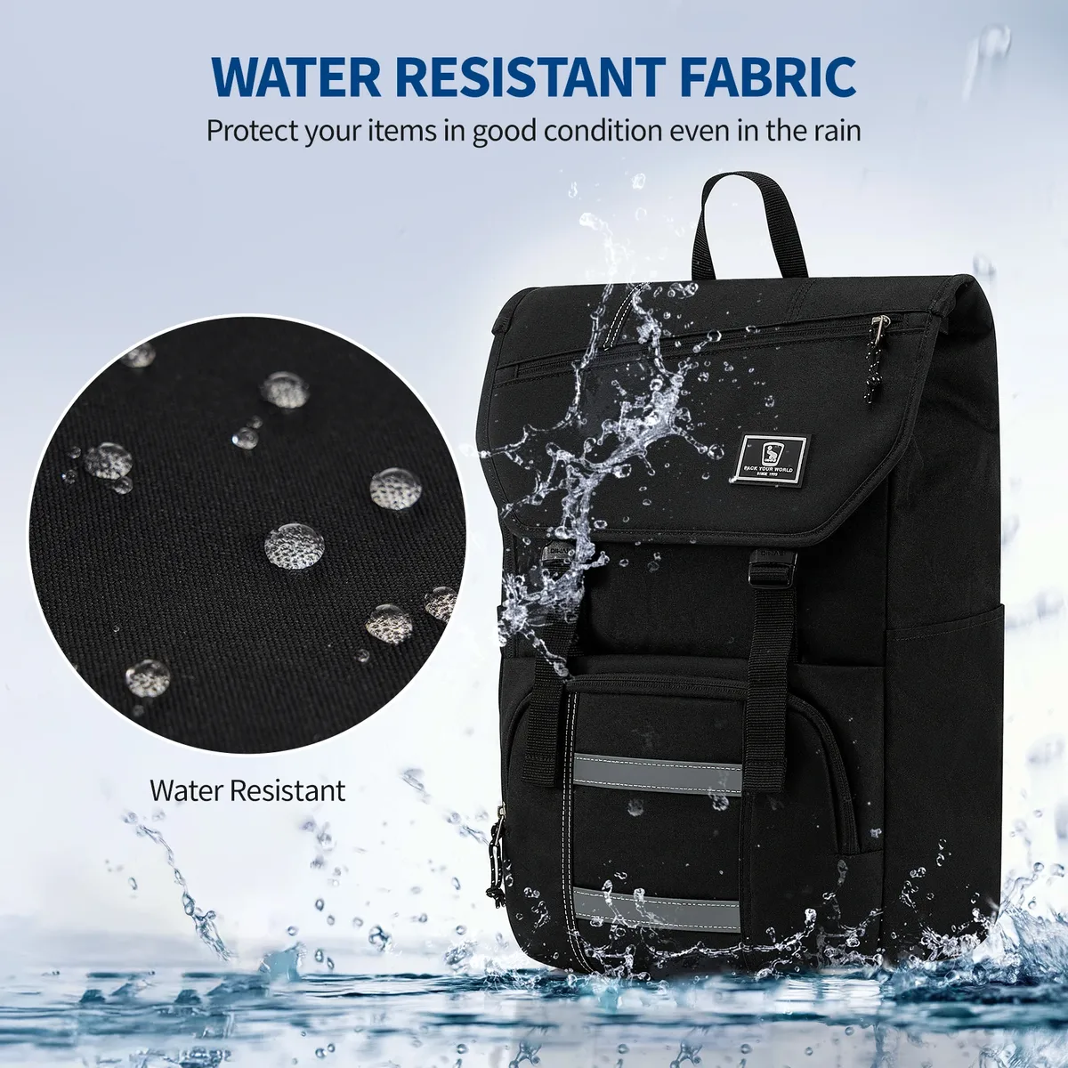 sac à dos imperméable oiwas pour les voyages quotidiens, adapté aux sorties de tous les jours