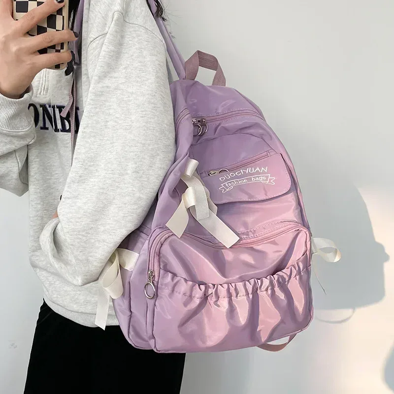 2025 mode sac à dos toile femmes sac à dos antivol sacs à bandoulière nouveau sac d'école pour adolescente filles école sac à dos femme