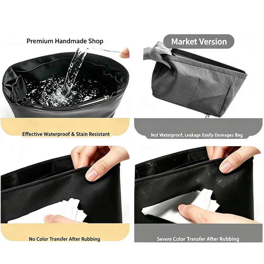 organisateur de sac pour sac boston diamond, accessoires de mise à niveau, six compartiments, dix compartiments, sangle à chaîne allongée, accessoires en cuir pour san-a-ling