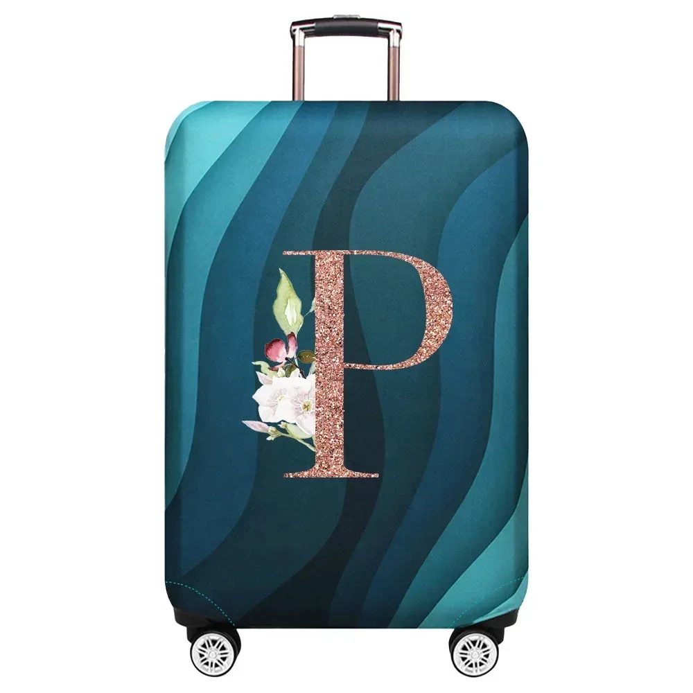 housse de protection élastique pour valise de voyage, série rose gold, adaptée aux valises de 18 à 32 pouces