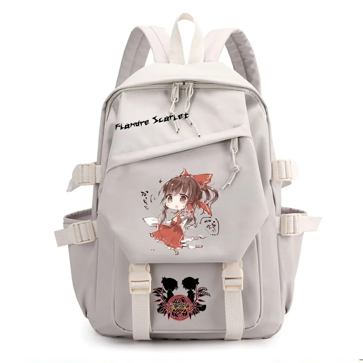 sac à dos touhou project sac à dos de voyage de grande capacité pour étudiants, imprimé dessin animé hakurei reimu kirisame marisa
