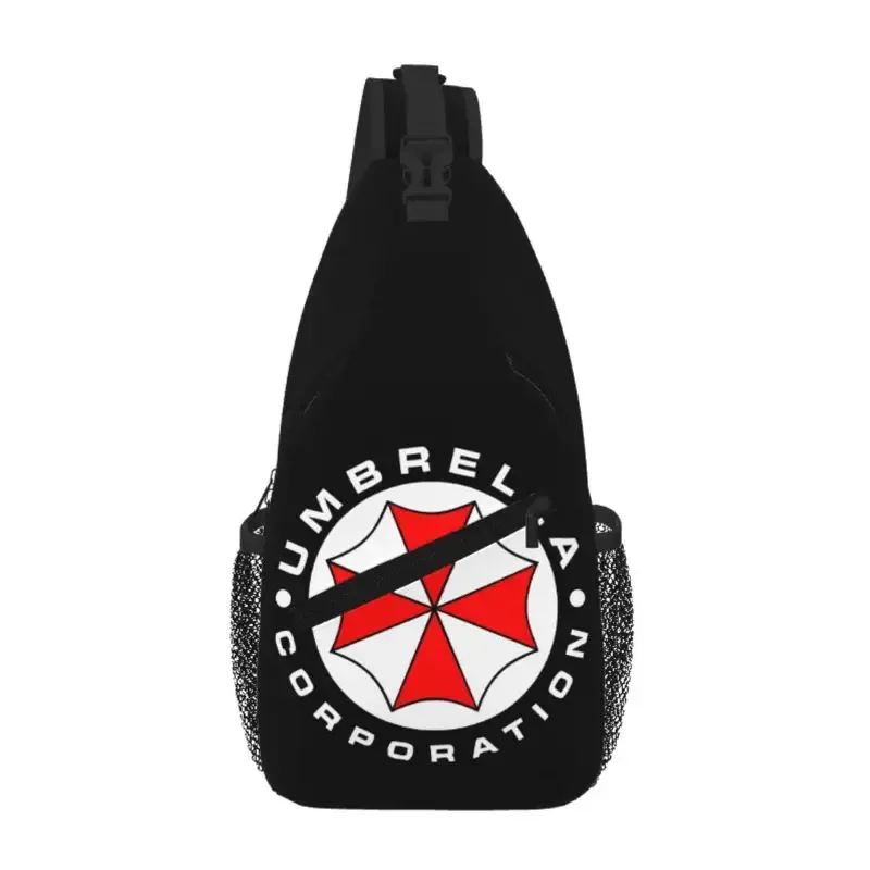 umbrella corporation sling chest bag – sac à dos quotidien durable et imperméable, à bandoulière, pour hommes et femmes, pour voyage, randonnée, sac à dos de jour