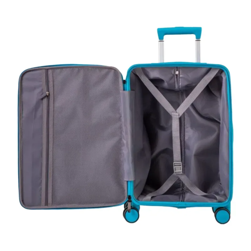 bagage à main oxford élégant 20 pouces et valise à enregistreuse 24 pouces, sac de voyage léger avec poche avant et verrouillage par mot de passe