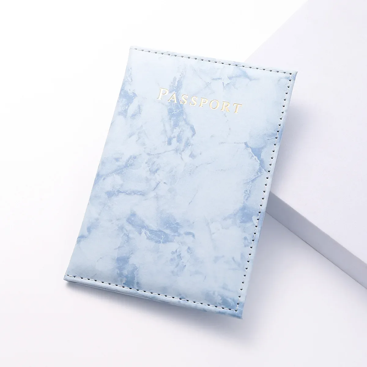 porte-passeport de voyage en cuir pu blanc, étui de couverture de passeport, portefeuille pour hommes et femmes, nouvelle mode