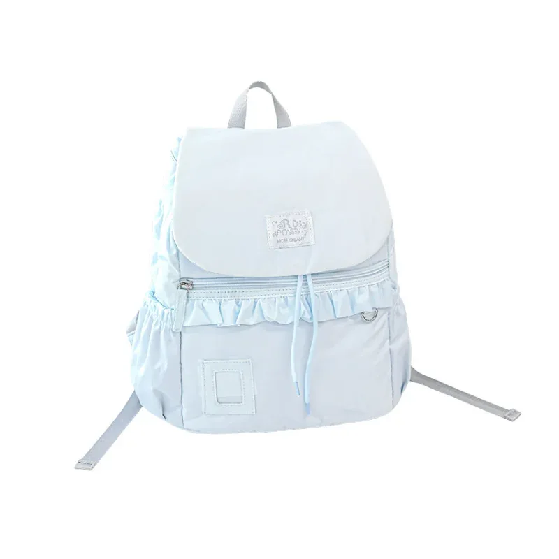 sac à dos rembourré en coton, sac décontracté crème et moelleux de grande capacité pour étudiants, pour ranger plusieurs sacs à dos, 1 pièce