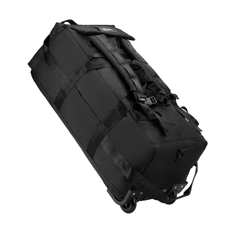 sac de sport roulant 80l avec roulettes sac de voyage pliable robuste de 31 pouces bagage à roulettes résistant à l'eau avec bandoulière