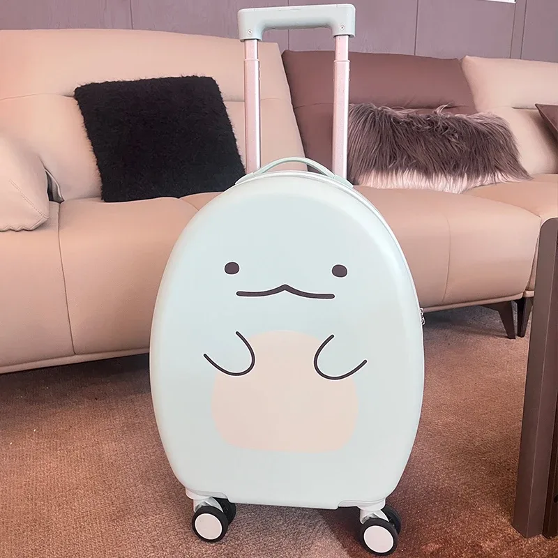 bagage pour enfants mignon valise de cabine légère de 20 pouces chariot d'étudiant avec valise à serrure à combinaison avec roues silencieuses