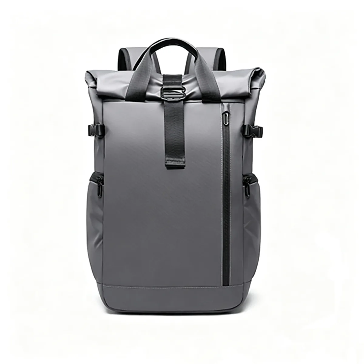 tangcool nouveau sac à dos étanche pour ordinateur portable à fermeture roll-top, extensible, grande capacité, pour voyage, décontracté, affaires, trajets quotidiens, sac à bandoulière